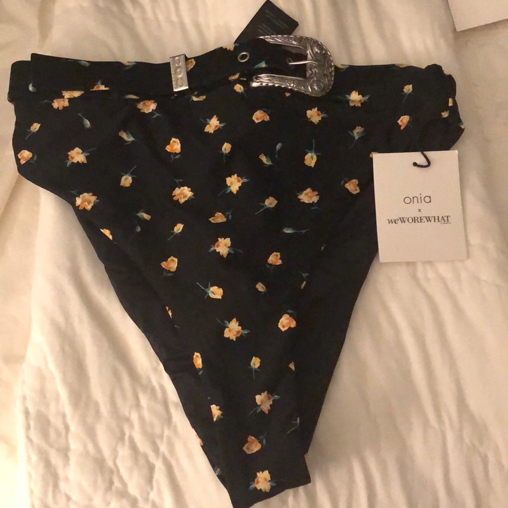 Onia x We Wore What Emily high waisted bottoms